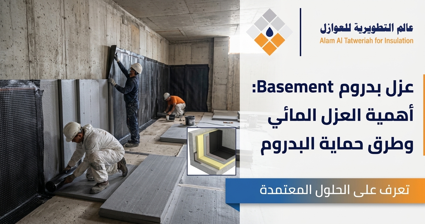 تعرف على أفضل طرق عزل البدروم Basement Waterproofing لحماية الأساسات والجدران من تسرب المياه والرطوبة، مع حلول عزل مائي احترافية.